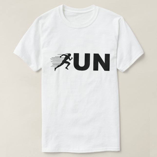 T-shirt Conception de typographie en course à pied RUN | C (Design devant)