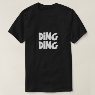 T-shirt Conception de typographie gras Ding Ding