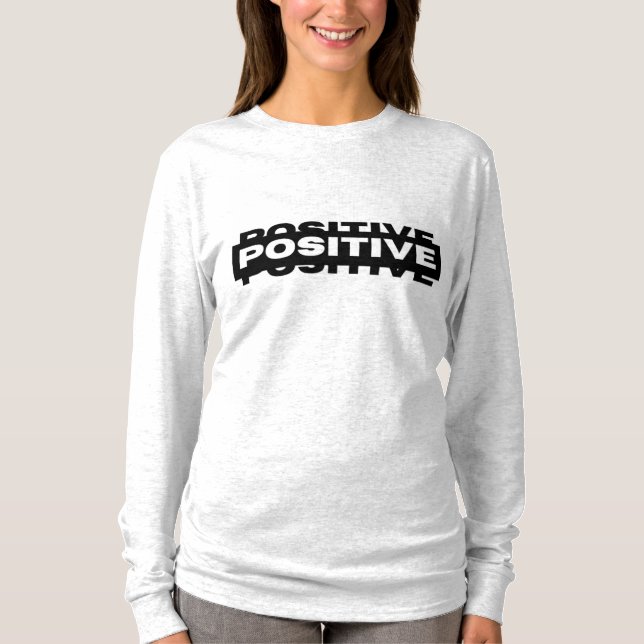 T-shirt Conception de typographie positive (Devant)