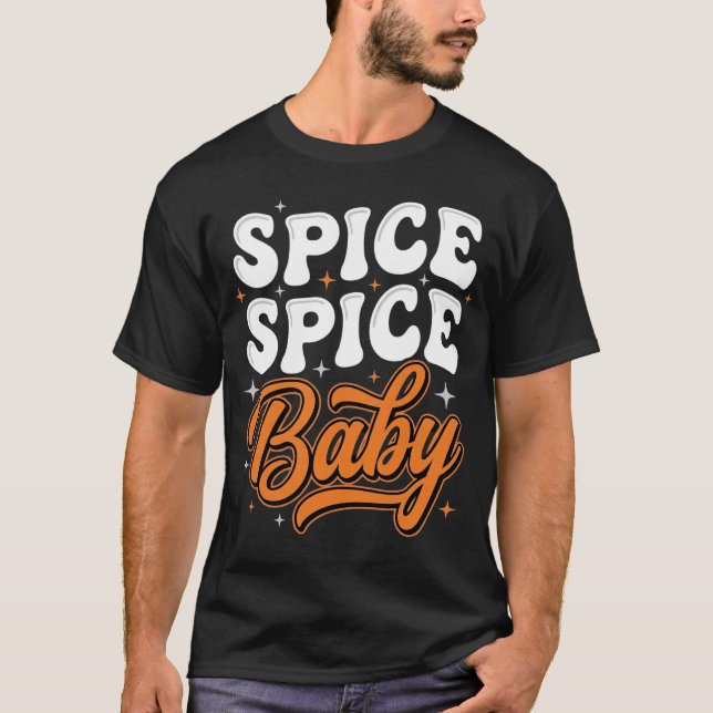 T-shirt Conception de typographie rétro Halloween Spice Sp (Devant)