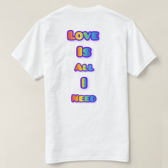 T-shirt conception de typographie simple et élégante pour  (Design dos)
