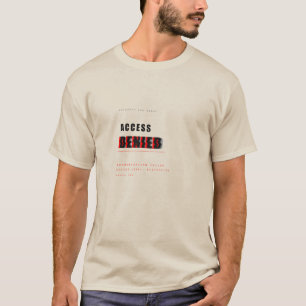 T-shirt Conception de typographie technologique drôle d'ac