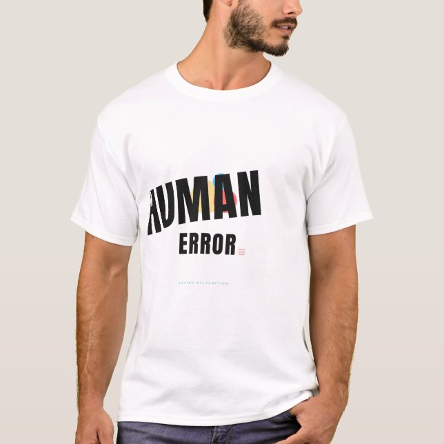 T-shirt Conception de typographie technologique drôle d'er (Devant)