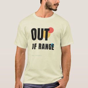 T-shirt Conception de typographie technologique hors de po