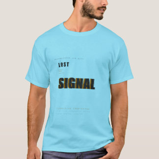 T-shirt Conception de typographie technologique Signal Per