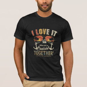 T-shirt Conception de vacances en croisière Cruisin Togeth