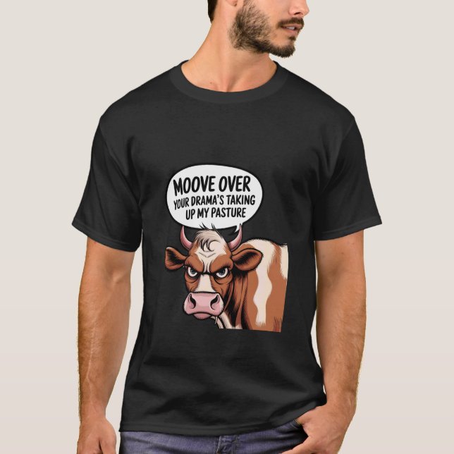 T-shirt Conception de vache ironique animale sarcastique d (Devant)