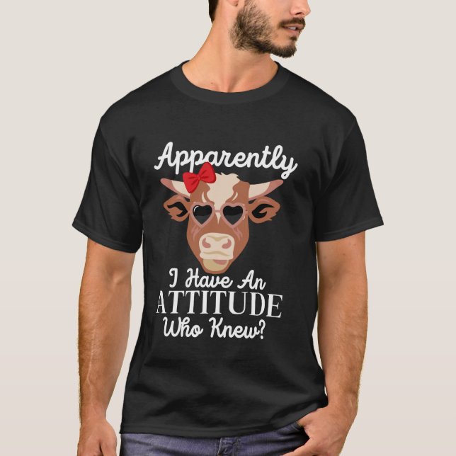 T-shirt Conception de vache mignonne pour hommes femmes am (Devant)