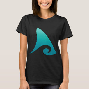 T-shirt Conception de vague océanique à nageoire de requin