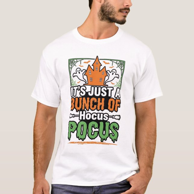 T-shirt Conception de vecteur de citation Hocus Pocus Hall (Devant)