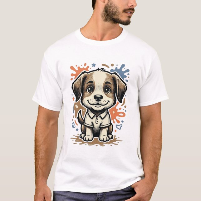 T-shirt Conception de vecteur de gravure d'éclaboussure de (Devant)
