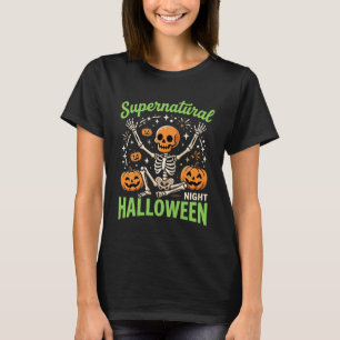 T-shirt Conception de vecteur de Halloween de squelette su
