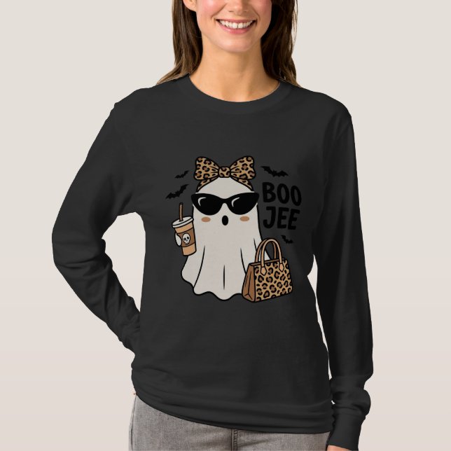 T-shirt Conception de vecteur de noeud de léopard de fantô (Devant)