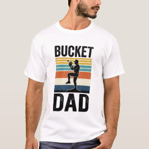 T-shirt Conception de vecteur de papa de seau Rétro Baseba