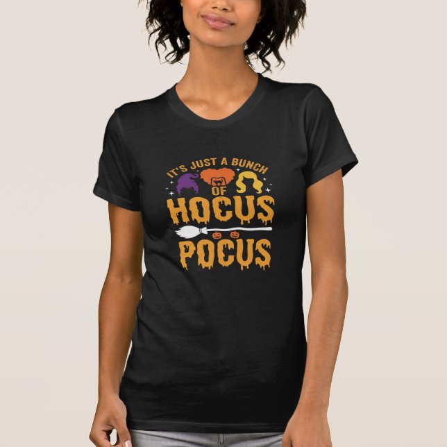 T-shirt Conception de vecteur de sorcière de Hocus Pocus H (Devant)