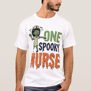 T-shirt Conception de vecteur vintage Halloween d'infirmiè
