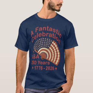 T-shirt Conception de ventilateur patriotique 250 ans État
