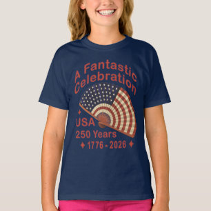 T-shirt Conception de ventilateur patriotique USA 250 ans