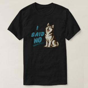 T-shirt Conception de vêtements de mème de chien Husky drô