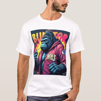 T-shirt Conception de vêtements urbains Graffiti Gorilla