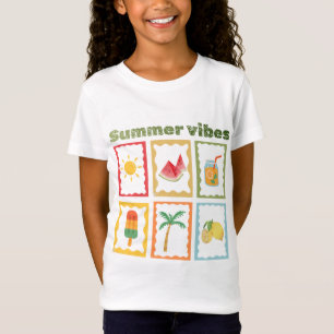 T-Shirt Conception de vibrations estivales rétro avec sole