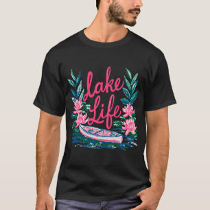 T-shirt Conception de vie de lac preppy