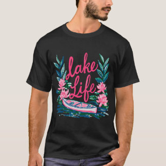 T-shirt Conception de vie de lac preppy