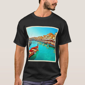 T-shirt Conception de vie de port méditerranéen vibrant vi
