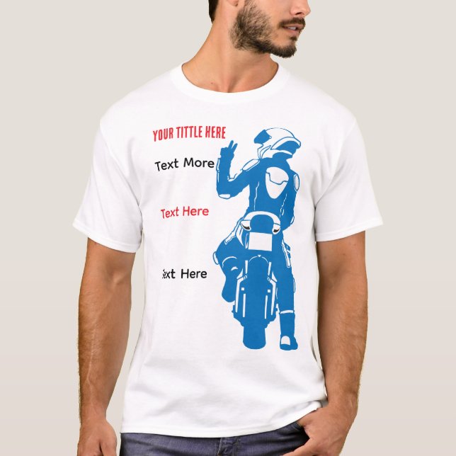 T-shirt Conception de vitesse et de liberté de conduite de (Devant)