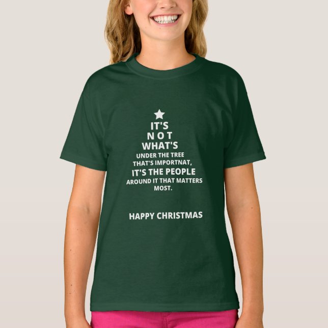 T-shirt Conception de voeux de Noël (Devant)