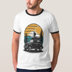 T-shirt Conception de voiture de course