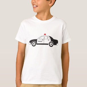 T-shirt Conception de voiture de la police de jouets