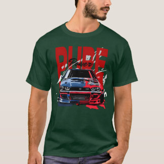 T-shirt Conception de voiture de puissance pure pour la fa