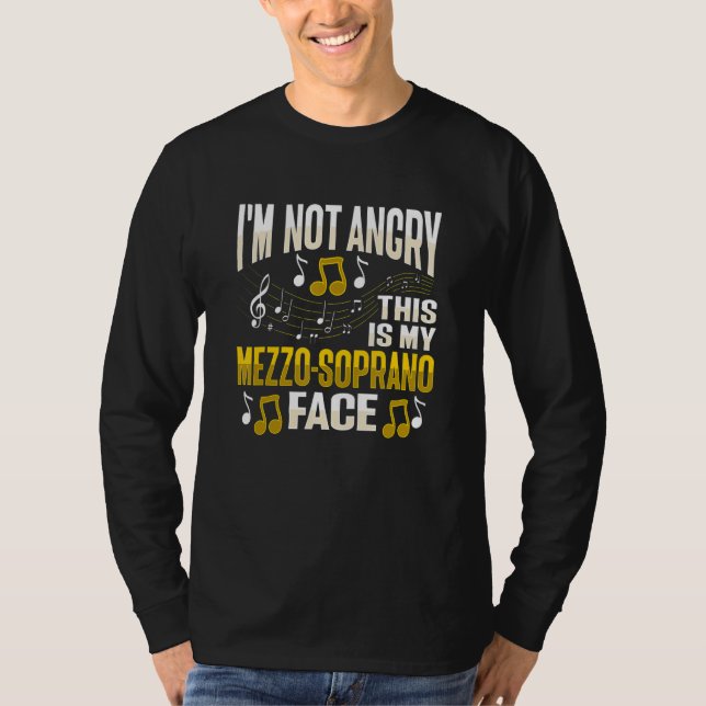 T-shirt Conception de voix de mezzo-soprano pour un membre (Devant)