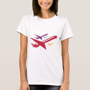 T-shirt Conception de vol de l'avion Retro Mad Dog
