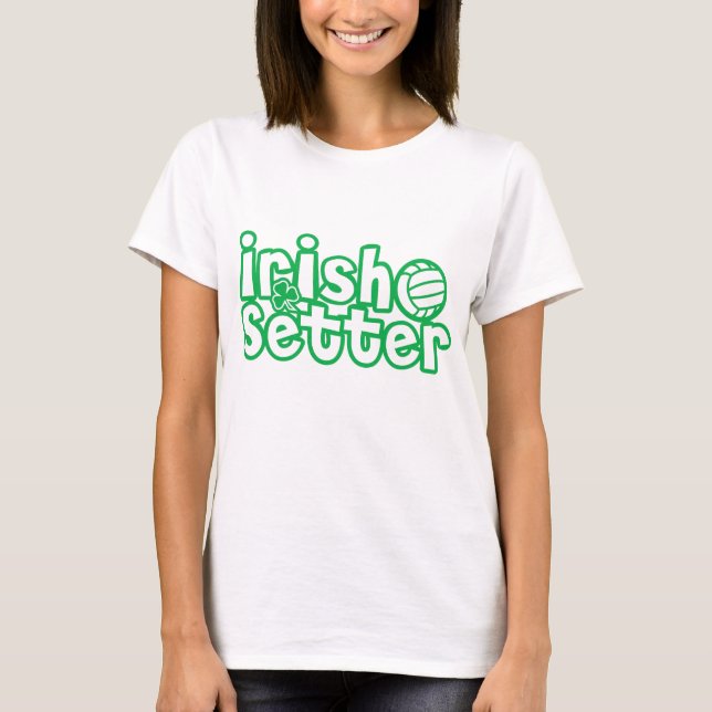 T-shirt Conception de volleyball de poseur irlandais (Devant)