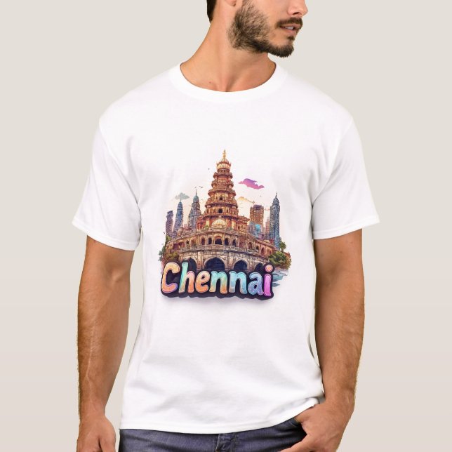 T-shirt Conception de voyage à Chennai, Inde 🇮🇳 (Devant)