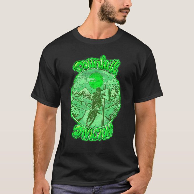 T-shirt Conception de VTT Cool Down Hill pour C hardcore (Devant)