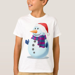 T-shirt Conception de Xmas Kids Sweatshirt-Snowman