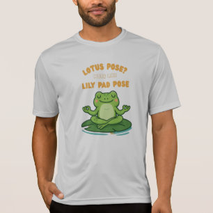 T-shirt Conception de yoga de dessin animé de grenouille d