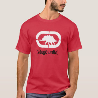 T-shirt conception d'ecko de stegosaurus