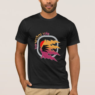 T-shirt Conception d'éclair intérieur de ciel – Dégradé Ré