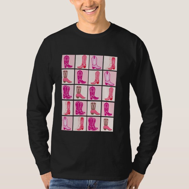 T-shirt Conception des bottes pour fille en tableau de bor (Devant)