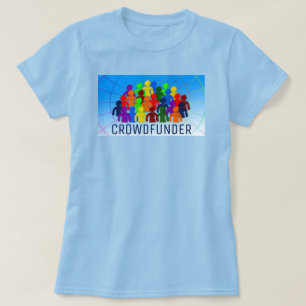 T-shirt Conception des foules, financement participatif, f