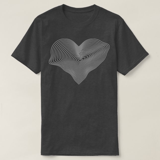T-shirt conception des lignes cardiaques 1 (Design devant)