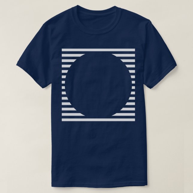 T-shirt conception des lignes de cercle (Design devant)