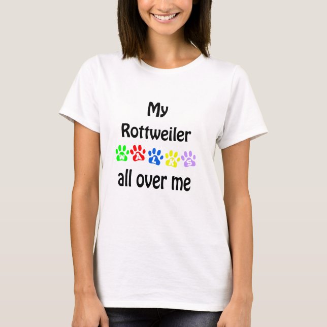 T-shirt Conception des marches Rottweiler (Devant)