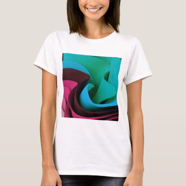 T-shirt Conception des mouvements de flux de rave (Devant)