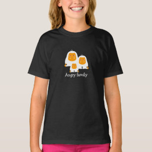 T-shirt Conception des singes de famille en colère