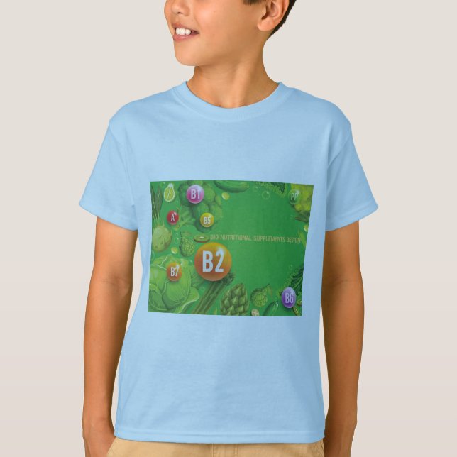 T-shirt Conception des suppléments nutritionnels bio (Devant)